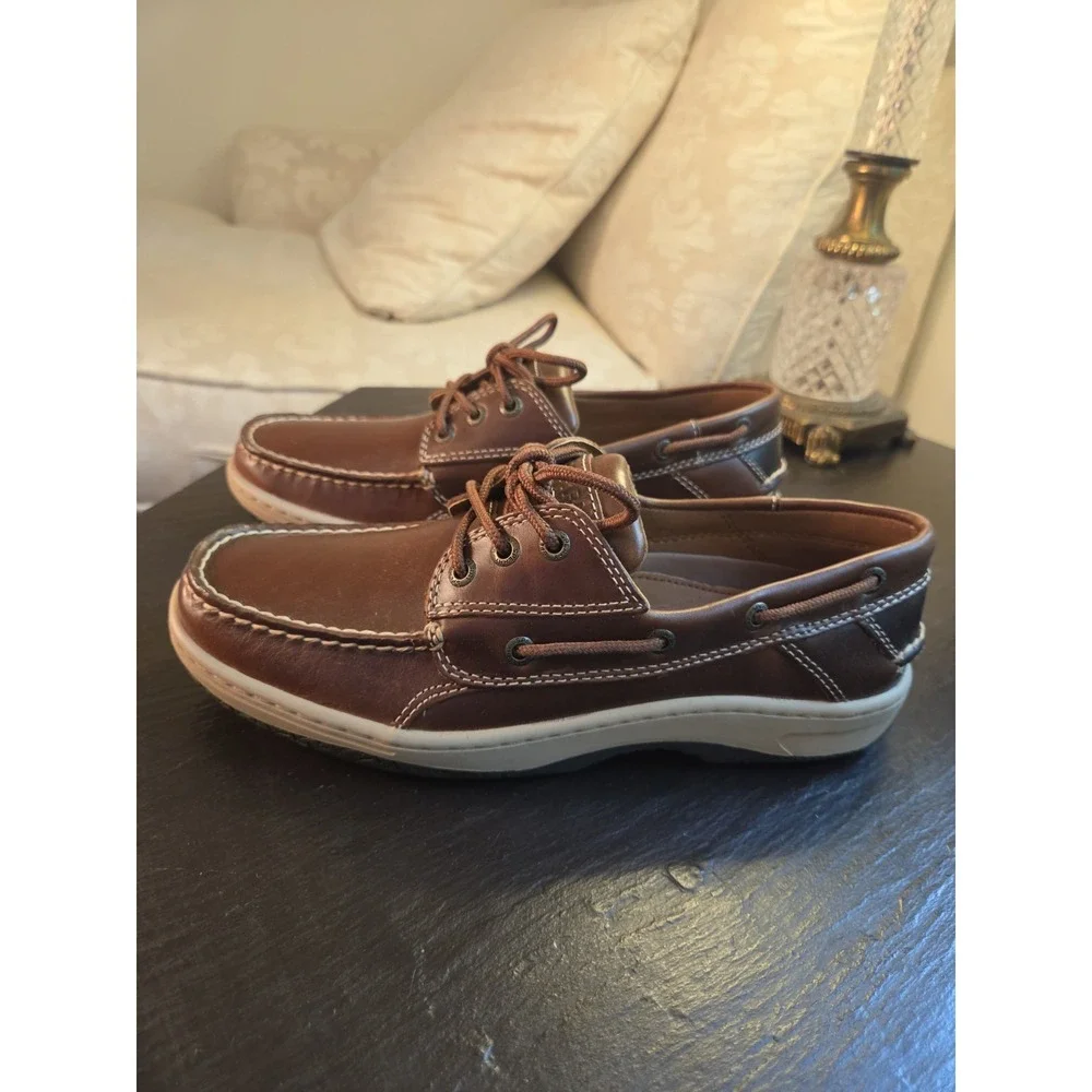 Sperry Men's Top-Sider Billfish 3-Eye Leather Boat Shoe Brown Sz 8M NEW! $125
